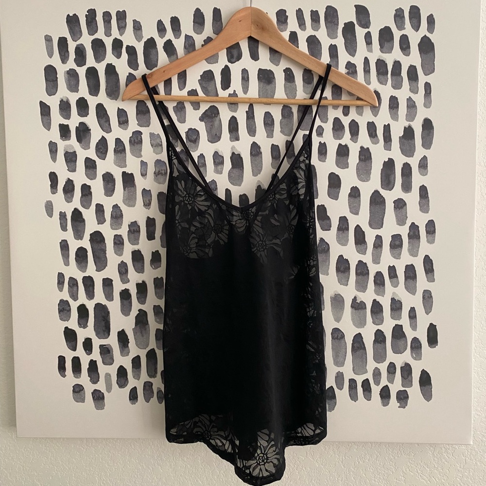 Floral Print Sheer Fabletics Tank Top